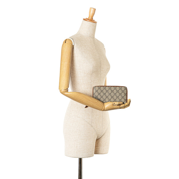 Pre-Loved Gucci GG Supreme Zip Around Long Wallet - Picture 8 of 8